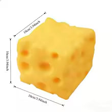 Simulate Cheese Slow Rebound Pinching Office Decompression Slow Rebound Cheese Pinching Ornament Relax And Decompress And Knead